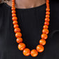 effortlessly everglades orange necklace