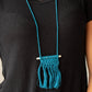 Between You and MACRAME - blue -  necklace