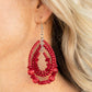 Earring ~ Prana Party - Red