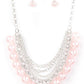 One-Way WALL STREET - Pink necklace-Vintage
