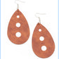 Rustic Torrent - Brown earrngs