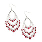Break Out In TIERS - Red earrings (Vintage)
